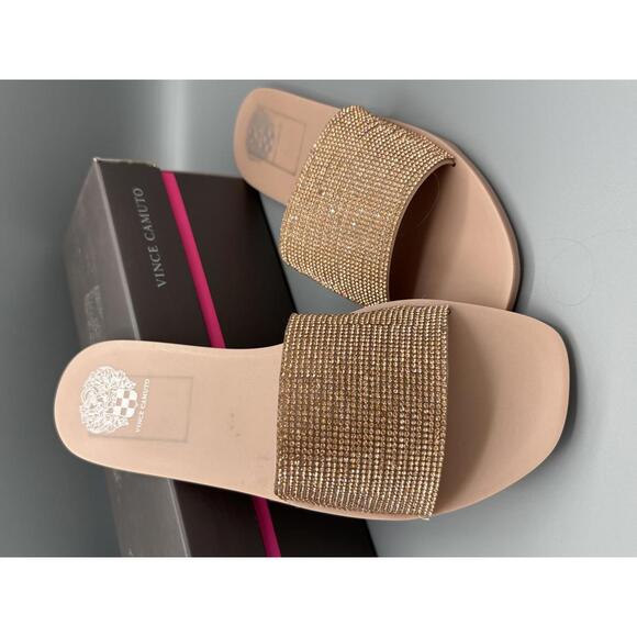 Vince Camuto Sparkle Sandals Jaquell Blush - Med 6 brand new - Picture 1 of 6